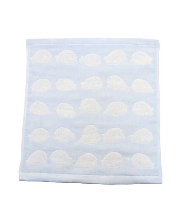 Mother garden しろたん いっぱい柄 6重ガーゼ ハンドタオル ハンドタオル