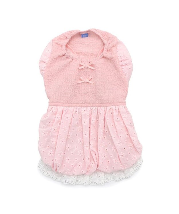 PET PARADISE ペットパラダイス レース バルーン ワンピース 《ピンク》 小型犬 ピンク