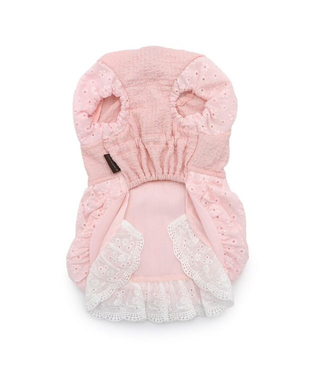 PET PARADISE ペットパラダイス レース バルーン ワンピース 《ピンク》 小型犬 ピンク