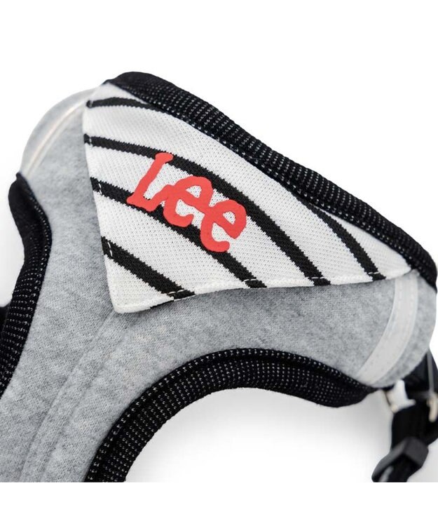 PET PARADISE Lee バンダナ ハーネス＆リード ３Ｓ グレー×ブラック