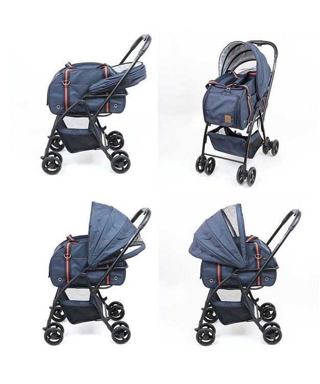 PET PARADISE smooca ３ＷＡＹ ハンドフル ペットカート 《ネイビー》 ネイビー