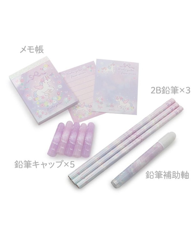 Mother garden マザーガーデン ユニコーン ステーショナリーセット 《フラワー柄》 フラワー