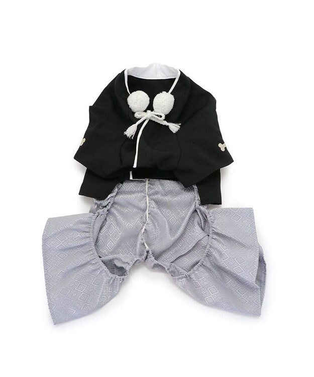 PET PARADISE ペットパラダイス 紋付袴 《シルバー》 中型犬 大型犬 黒