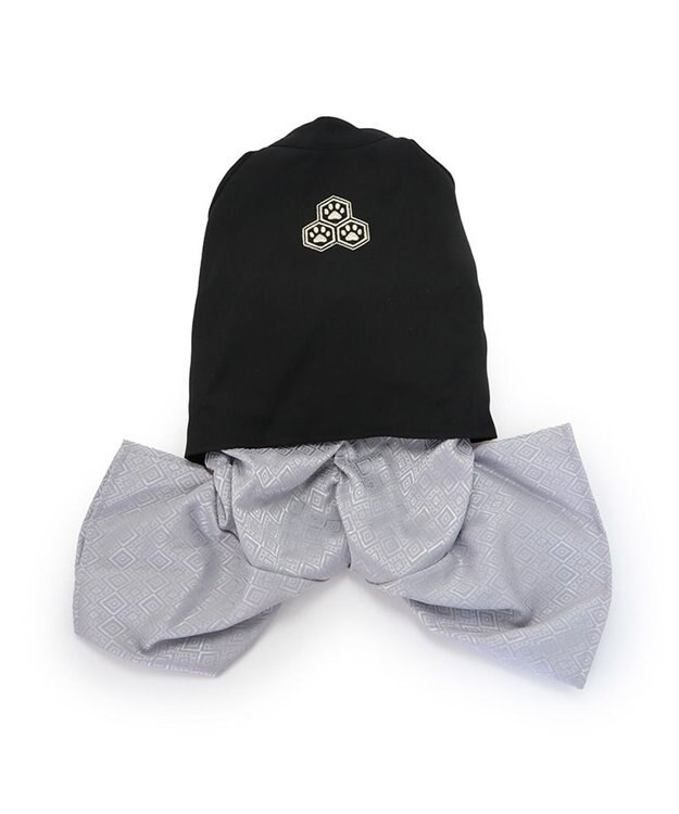 PET PARADISE ペットパラダイス 紋付袴 《シルバー》 中型犬 大型犬 黒