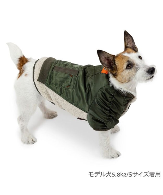 PET PARADISE ペットパラダイス 遠赤外線 ドッキングブルゾン 小型犬 カーキ