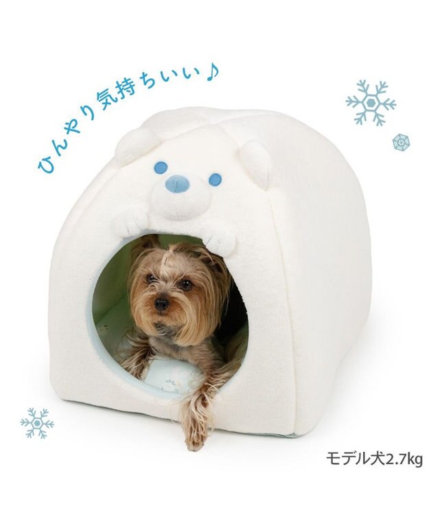 PET PARADISE ペットパラダイス しろくま クールハウス 《アイス柄》 ホワイト