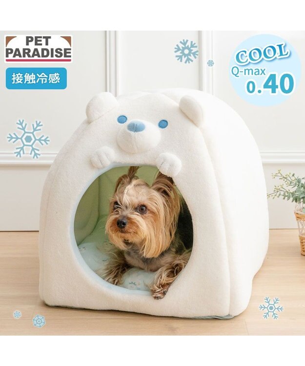 PET PARADISE ペットパラダイス しろくま クールハウス 《アイス柄》 ホワイト