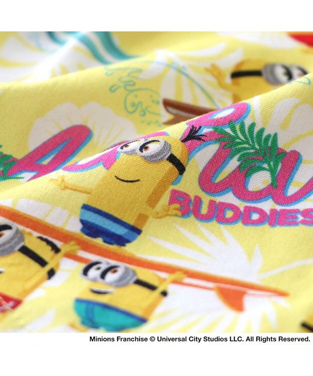 PET PARADISE ミニオン 接触冷感 背中開き アロハシャツ 《サーフ》 小型犬 イエロー