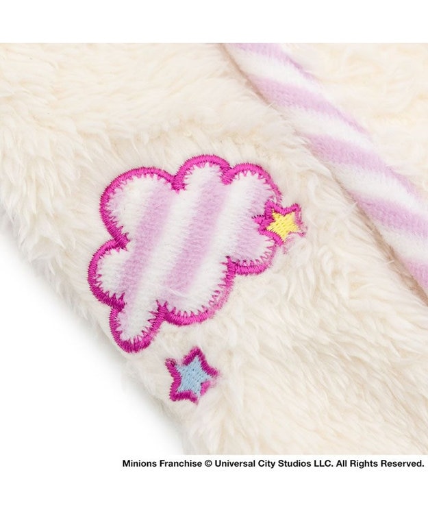 PET PARADISE ミニオン フラッフィ 背開き ベスト 小型犬 ホワイト