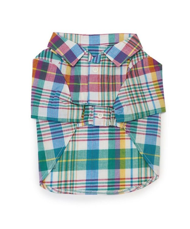 PET PARADISE J.PRESS マドラスチェック シャツ 小型犬 マルチカラー