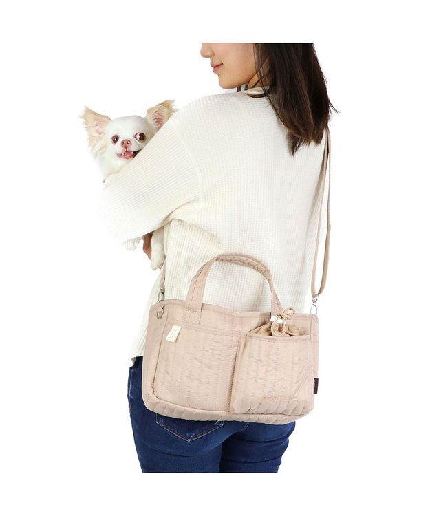 PET PARADISE ペットパラダイス お散歩 バッグ ショルダー 《ベージュ》 ベージュ
