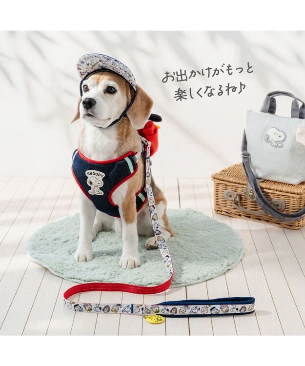 PET PARADISE スヌーピー なかよしリュックハーネス ＳＭ レッド