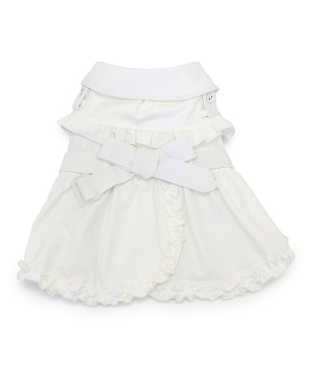 PET PARADISE cherircouture フリフリ トレンチコート 小型犬 オフホワイト