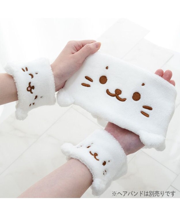 Mother garden しろたん ふわふわリストバンド 2個セット ホワイト