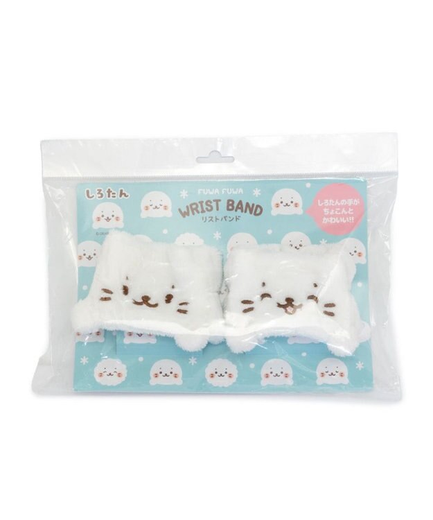 Mother garden しろたん ふわふわリストバンド 2個セット ホワイト