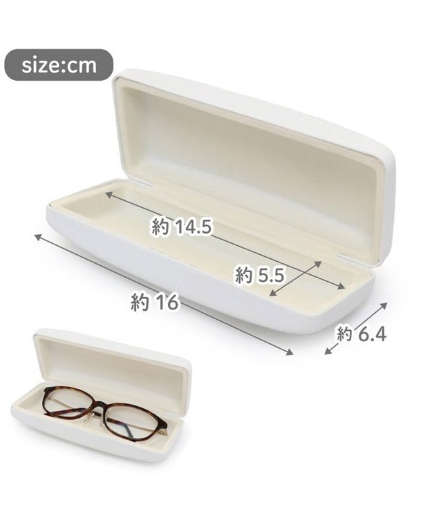 Mother garden しろたん クロス付き メガネケース 《顔ぼん柄》 顔ぼん