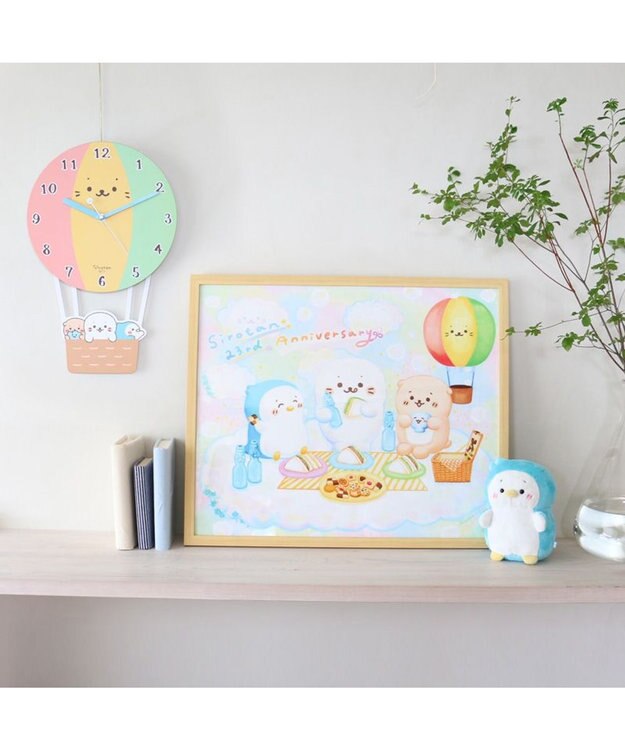 Mother garden しろたん バルーン型 掛け時計 -