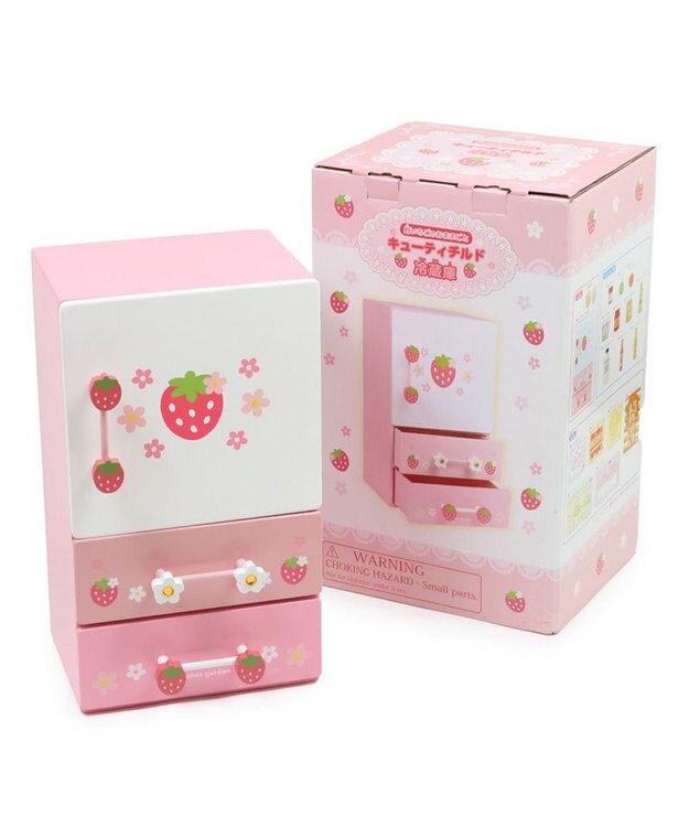 Mother garden マザーガーデン  野いちご チルド冷蔵庫 《キューティー柄》 ピンク