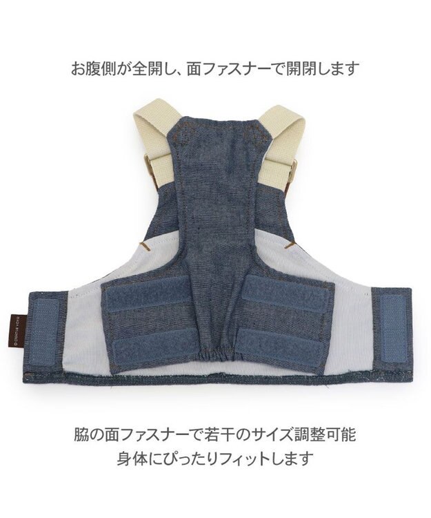 PET PARADISE ペットパラダイス ポケットクール ベスト 《オーバーオール風》 小型犬 インディゴブルー