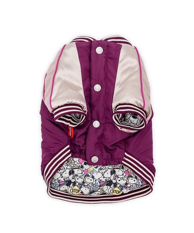 PET PARADISE スヌーピー 遠赤外線 スカジャン アフロ 小型犬 パープル