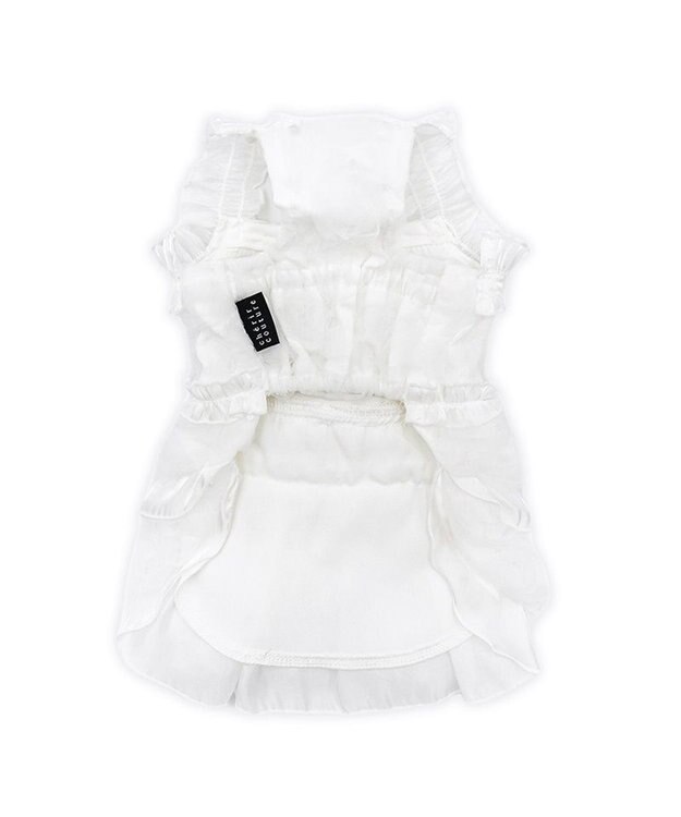 PET PARADISE cherircouture メニ―ローズ ワンピース ホワイト 小型犬 ホワイト