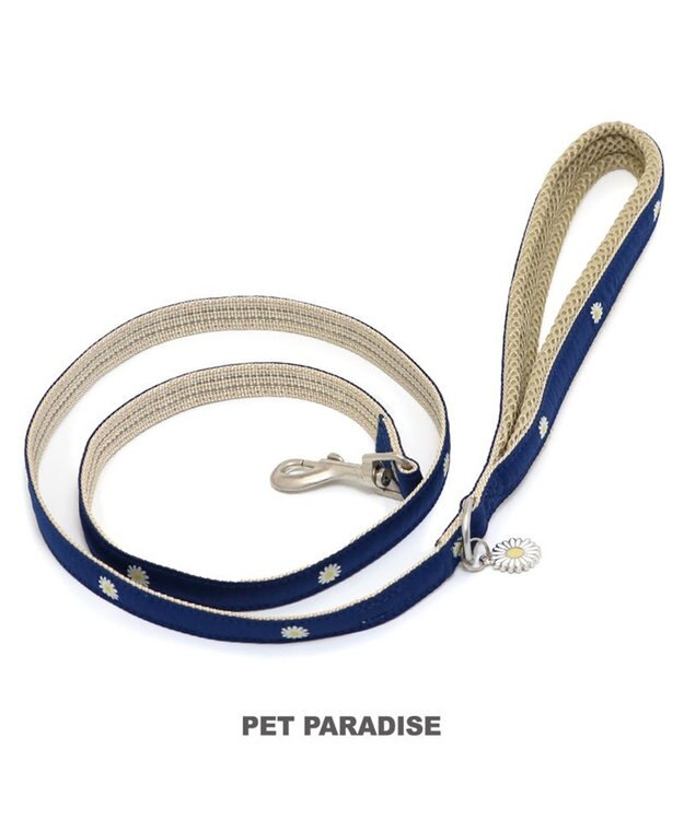PET PARADISE ペットパラダイス お花チャームリード ＳＳ～Ｓ ネイビー