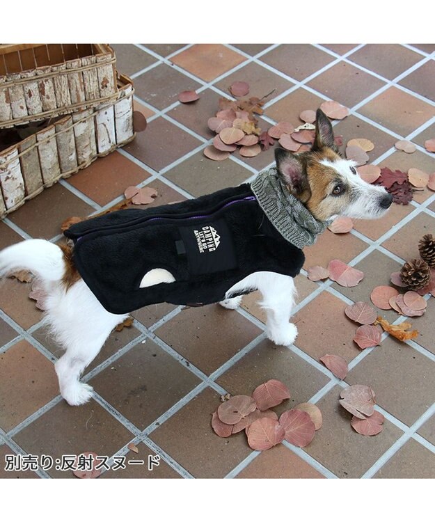 PET PARADISE ペットパラダイス 刺繍 背開き ベスト 小型犬 黒
