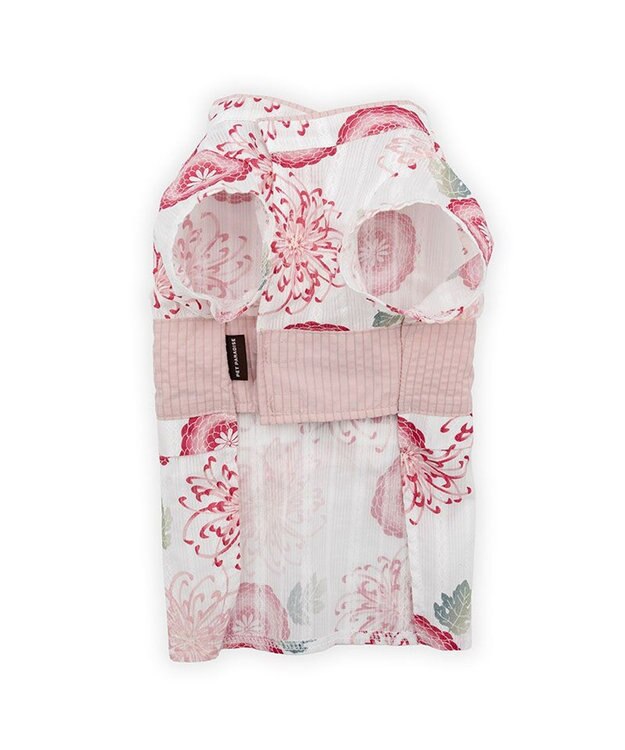 PET PARADISE ペットパラダイス 菊柄 浴衣 桃 小型犬 ホワイト×ピンク