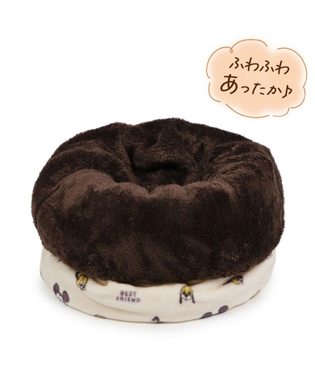 PET PARADISE ディズニー プルート 遠赤外線  寝袋 筒型 M ベージュ