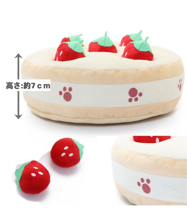 PET PARADISE ノーズ おもちゃ たこやき 苺ケーキ 苺ケーキ