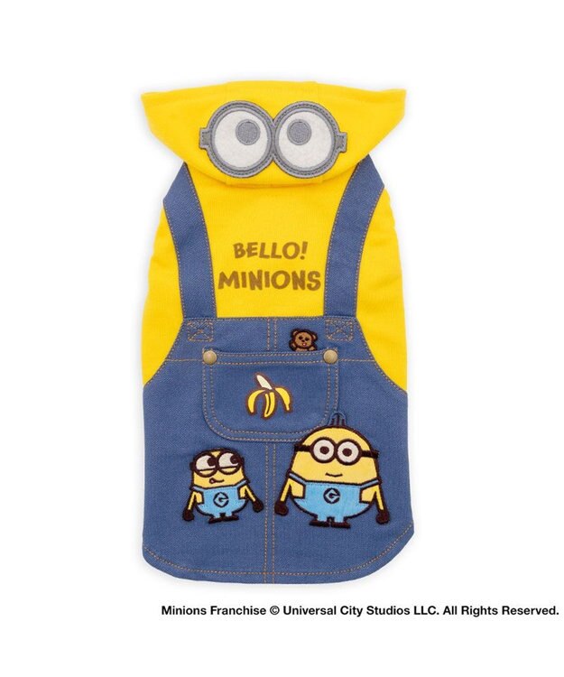 PET PARADISE ミニオン オーバーオール風 バナナ パーカー  中型犬 イエロー