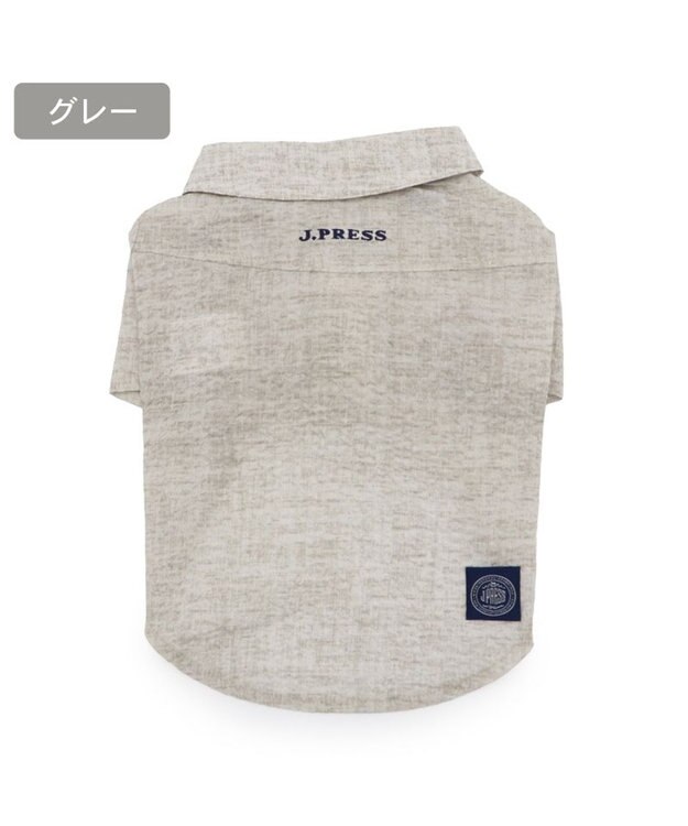 PET PARADISE J.PRESS 杢 ウェーブシャツ 《グレー》 小型犬 グレー