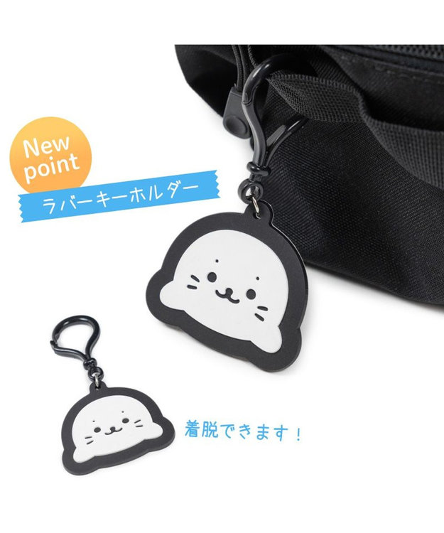 Mother garden しろたん 透明窓付 リュック 《ブラック》 ブラック