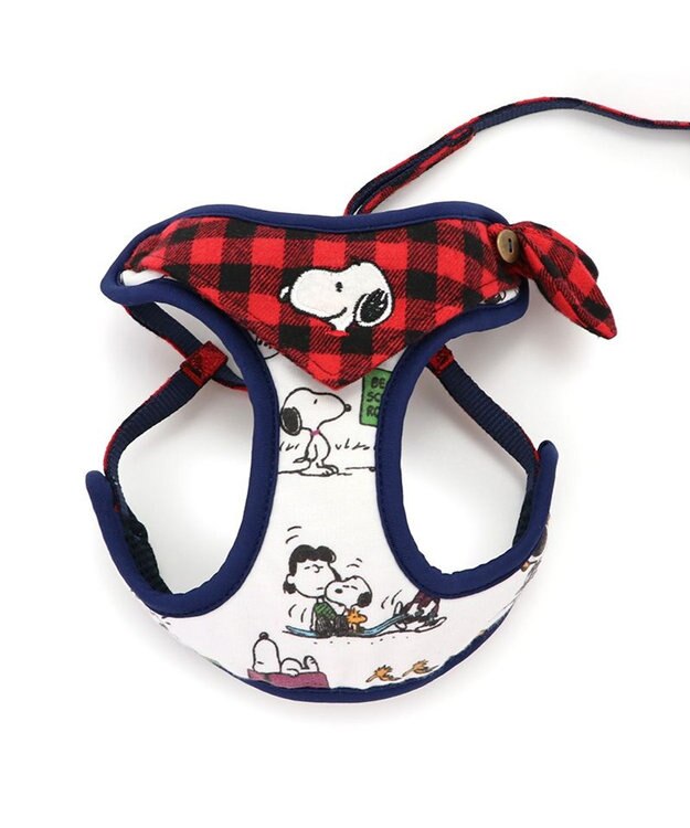 PET PARADISE スヌーピー ハーネス リード 【Ｓ】 ファミリー柄 小型犬 -