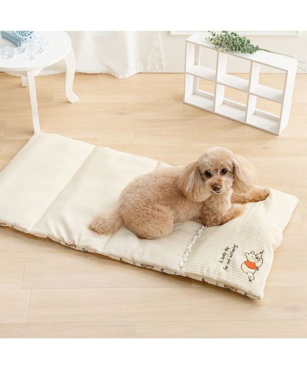 PET PARADISE ディズニー くまのプーさん クール ロールマット 《のんびり柄》 イエロー