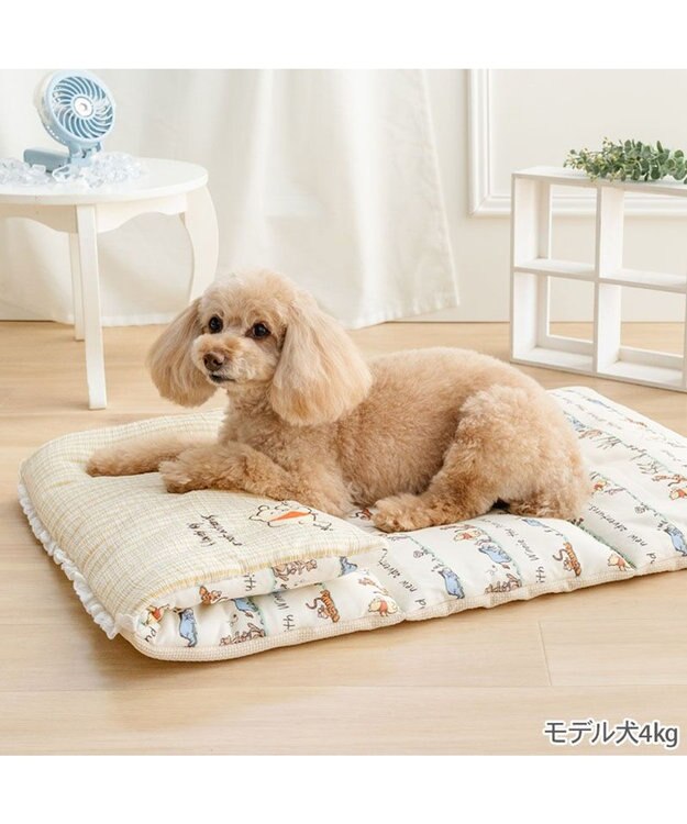 PET PARADISE ディズニー くまのプーさん クール ロールマット 《のんびり柄》 イエロー