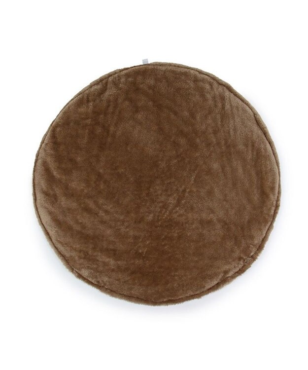 PET PARADISE ペットパラダイス くまちゃん 遠赤外線 ボアマット 丸型 (105cm) ブラウン