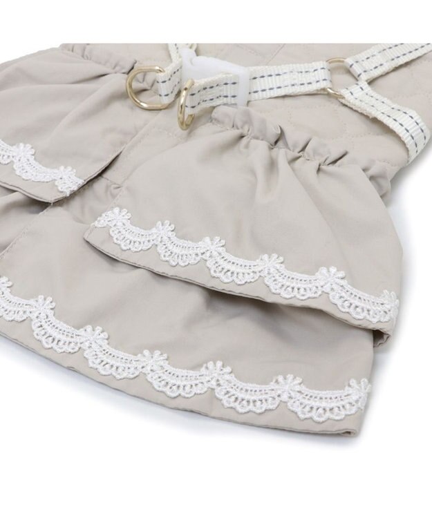 PET PARADISE ペットパラダイス ふりふり アウターハーネス 小型犬 ベージュ