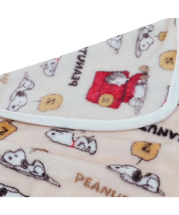 PET PARADISE スヌーピー ブランケット 《うたたね柄》 ベージュ
