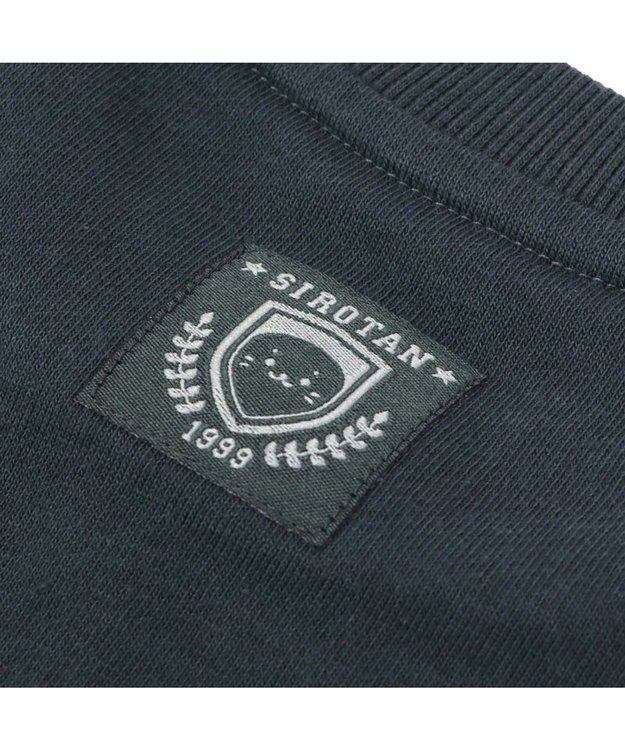 Mother garden しろたん フロッキープリント トレーナー ユニセックス ブラック