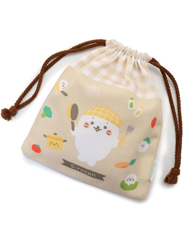 Mother garden しろたん 巾着 18×20cm 《キッチン柄 》 【単品】 キッチン柄