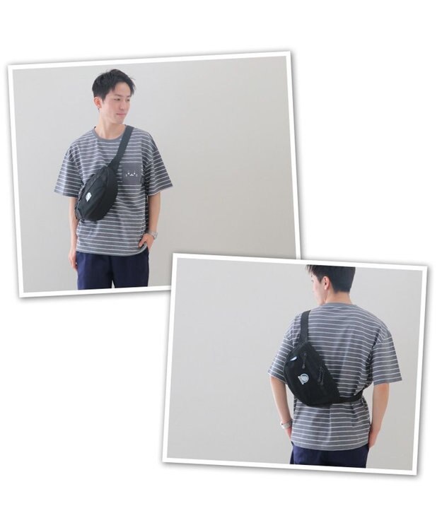 Mother garden しろたん ボディバッグ 黒色 ワンショルダー ウエストバッグ 黒