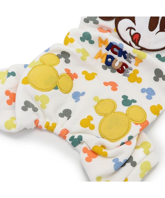 PET PARADISE ディズニー ミッキーマウス カラフルロンパース 小型犬 茶