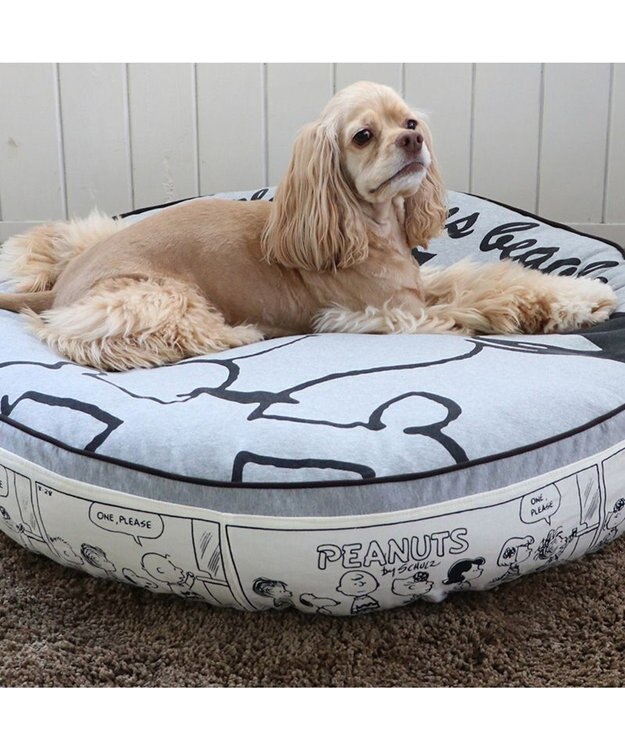 PET PARADISE スヌーピー クッション （90cm） 《ハッピーダンス柄》 ハッピーダンス柄