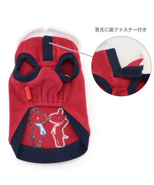 PET PARADISE リサとガスパール ワンダフル ストレッチ 襟付トレーナー 小型犬 レッド