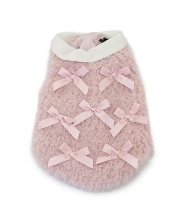 PET PARADISE cherircouture メニーリボンファーベスト 《ピンク》 小型犬 ピンク