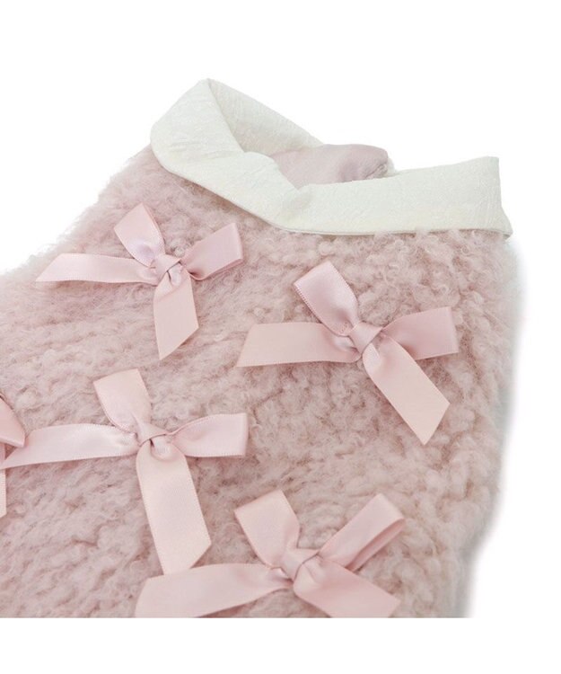 PET PARADISE cherircouture メニーリボンファーベスト 《ピンク》 小型犬 ピンク