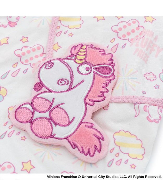 PET PARADISE ミニオン フラッフィ 襟付きトレーナー 小型犬 ホワイト×ピンク