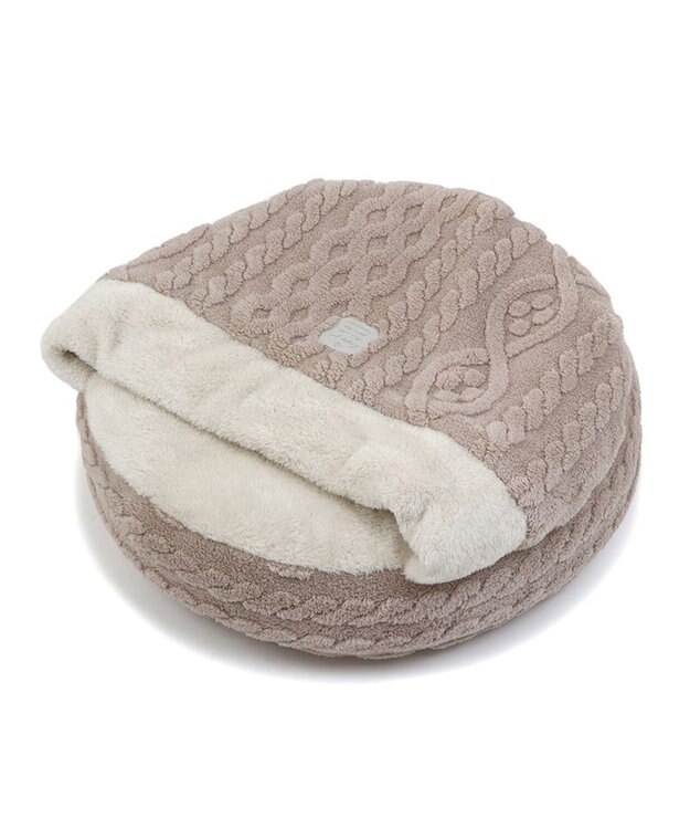 PET PARADISE ペットパラダイス 丸型寝袋 遠赤外線 《アラン柄》 60cm アラン柄