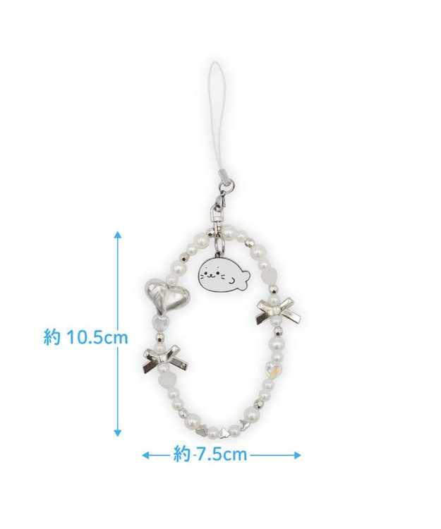 Mother garden しろたん ビーズストラップ 《シルバー》 単品 シルバー